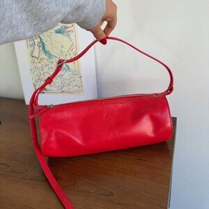 Red Leather Shoulder Bag